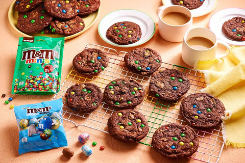 M&M's Giant Double Chocolate Cookies