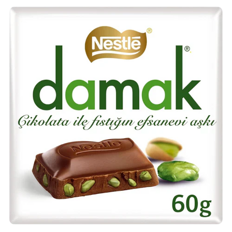 Nestle Damak Fine Chocolate with Pistachios