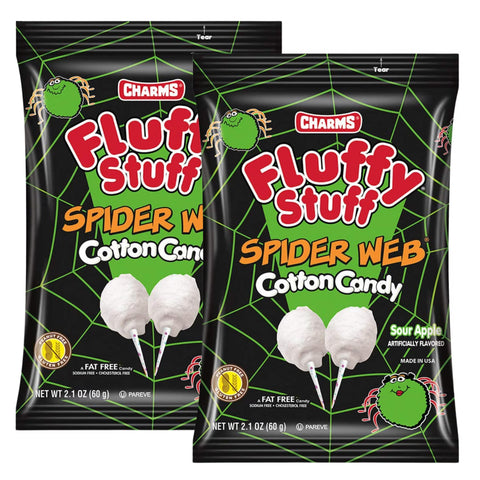 Charms Fluffy Stuff Spider Web Cotton Candy