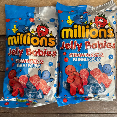 Millions Jelly Babies Strawberry & Bubblegum