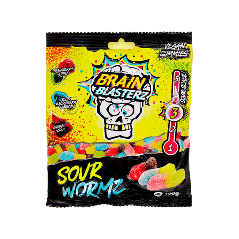 Brain Blasterz Sour Wormz (Gummy) - FragFuel