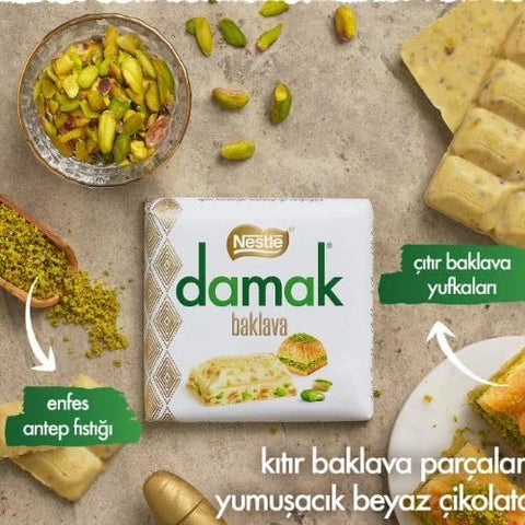 Nestle Damak Baklava White Chocolate Pistachio