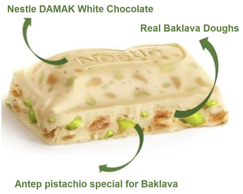 Nestle Damak Baklava White Chocolate Pistachio