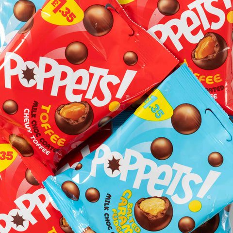Poppets Chewy Toffee Bag