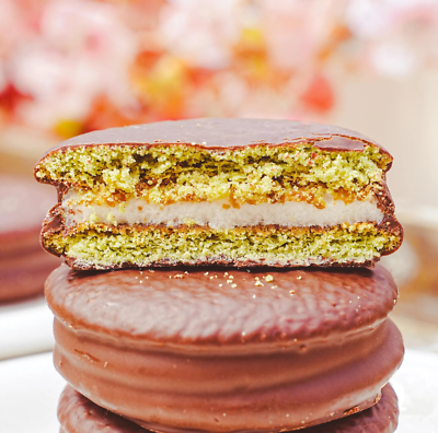 Lotte Choco Pie Green Tea