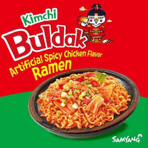 Samyang Buldak Ramen Hot Chicken Kimchi Noodles - FragFuel