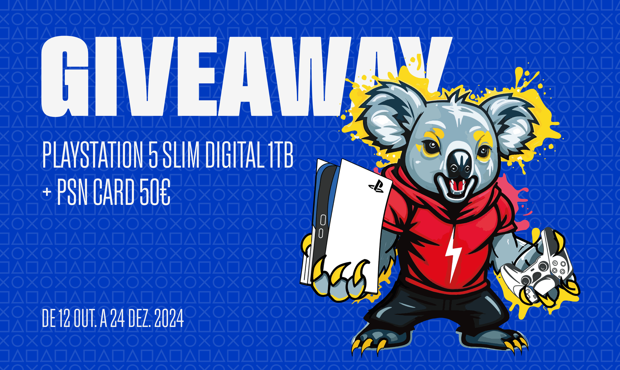 Participa no Giveaway de Natal da FragFuel e Ganha uma PS5 Slim Digital!