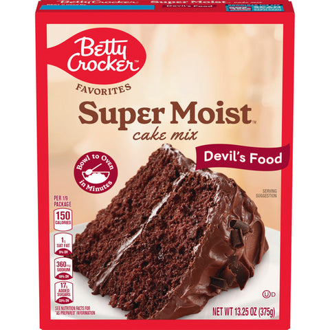 Betty Crocker Cake Mix Super Moist Devil’s Food