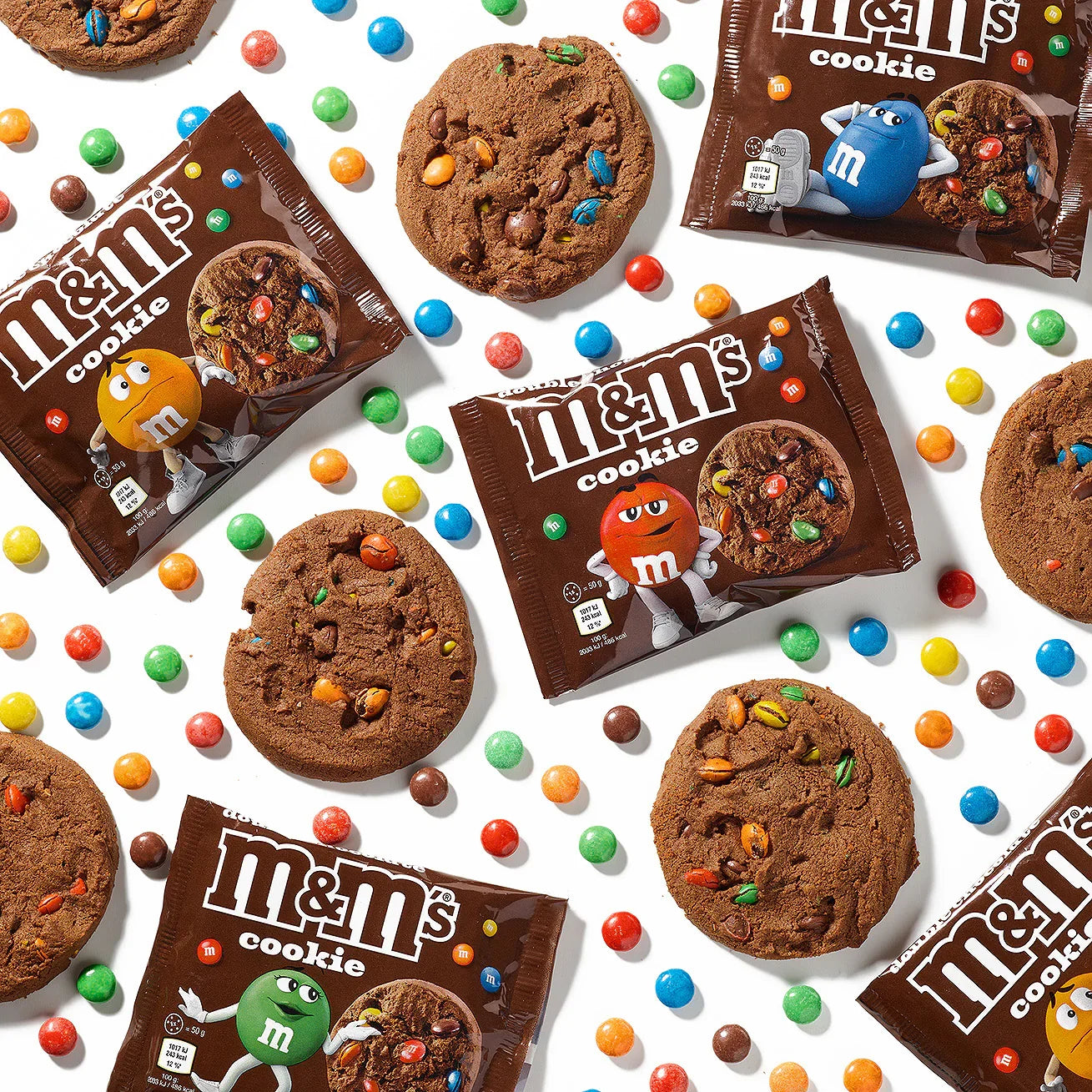 M&M's Giant Double Chocolate Cookies