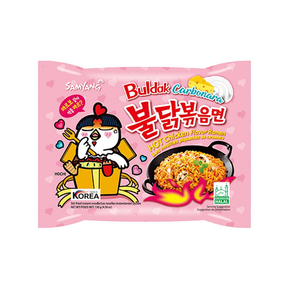 Samyang Buldak Carbonara Chicken Flavor Spicy Noodles