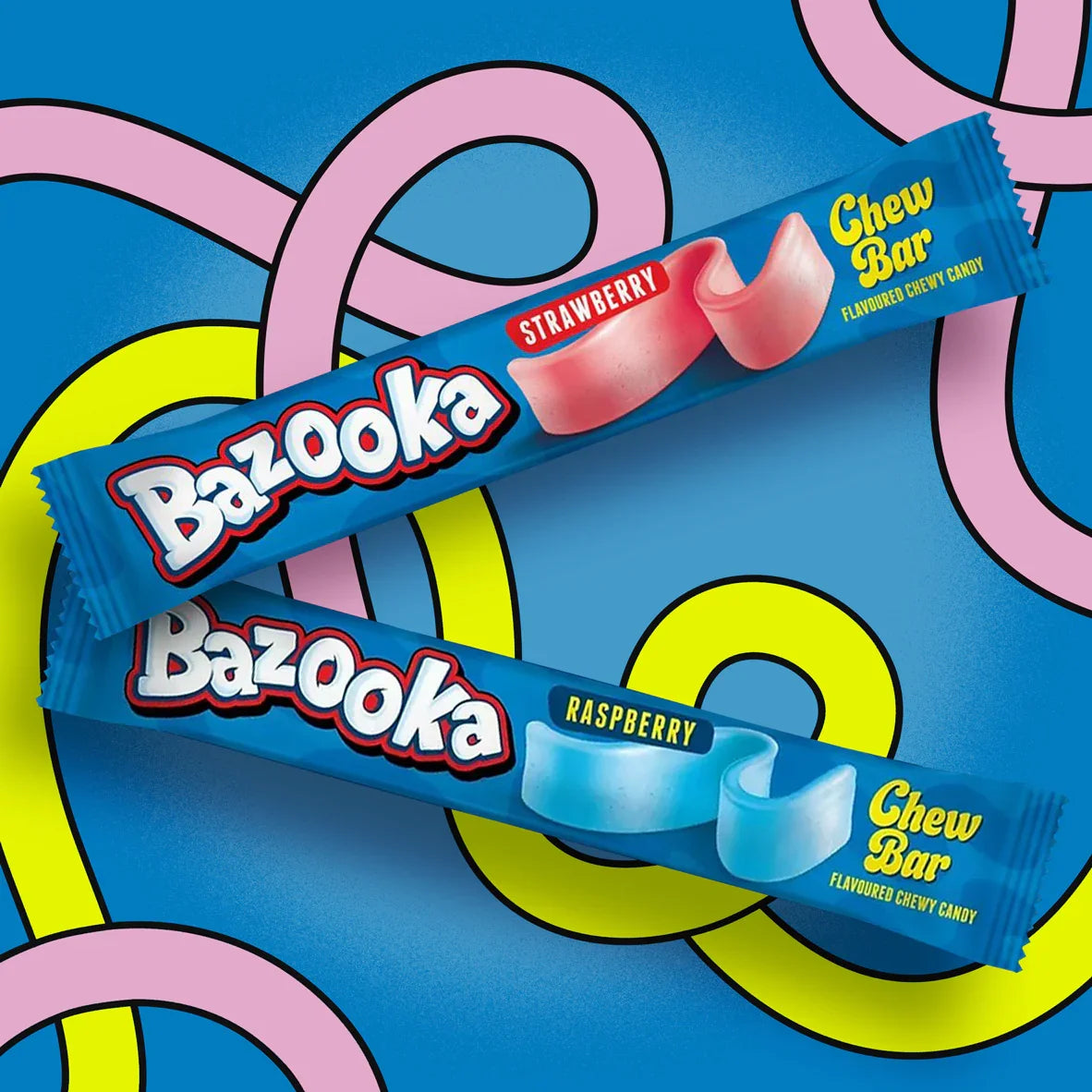 Bazooka Chew Bar Raspberry
