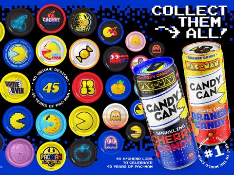 Candy Can Pac-Man Cherry Candy