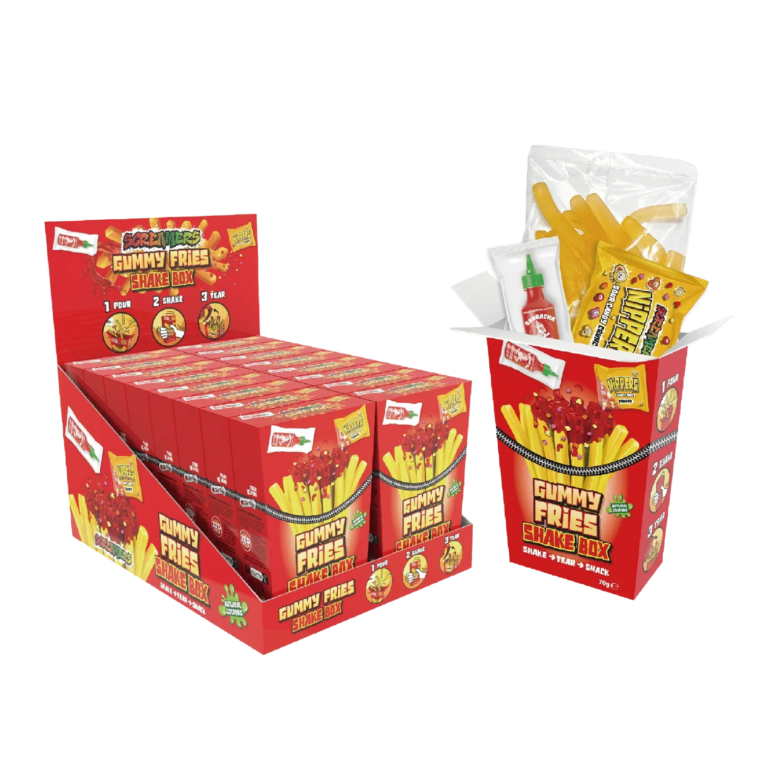 Zed Candy Screamers Gummy Fries Shake Box