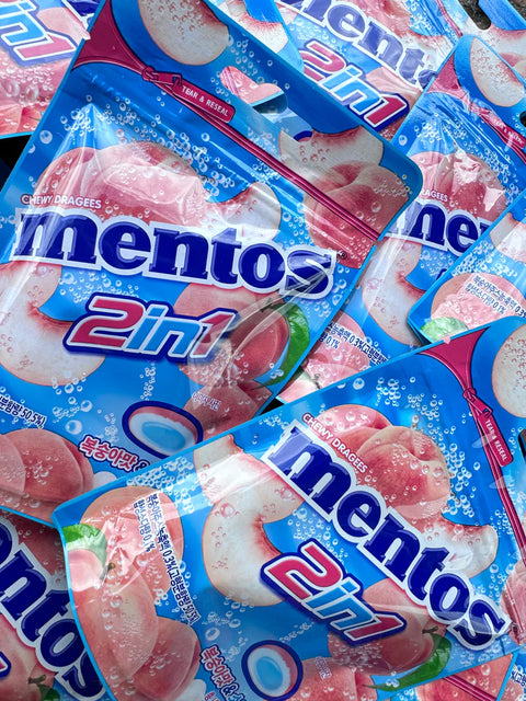 Mentos 2 in 1 Peach Soda Flavor