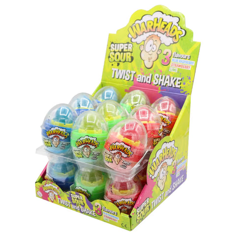Warheads Super Sour Twist & Shake Eggo (1 Unid. Sortido)