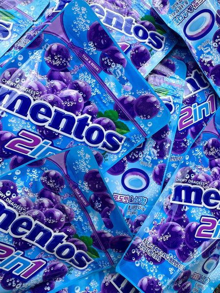Mentos 2 in 1 Grape Soda Flavor