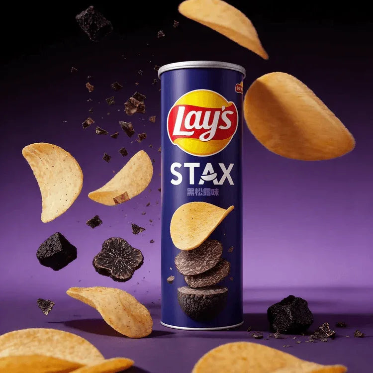 Lay's Stax Black Truffle