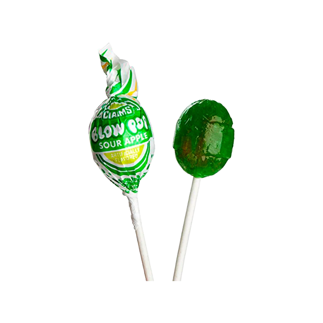 Blow Pops Sour Apple