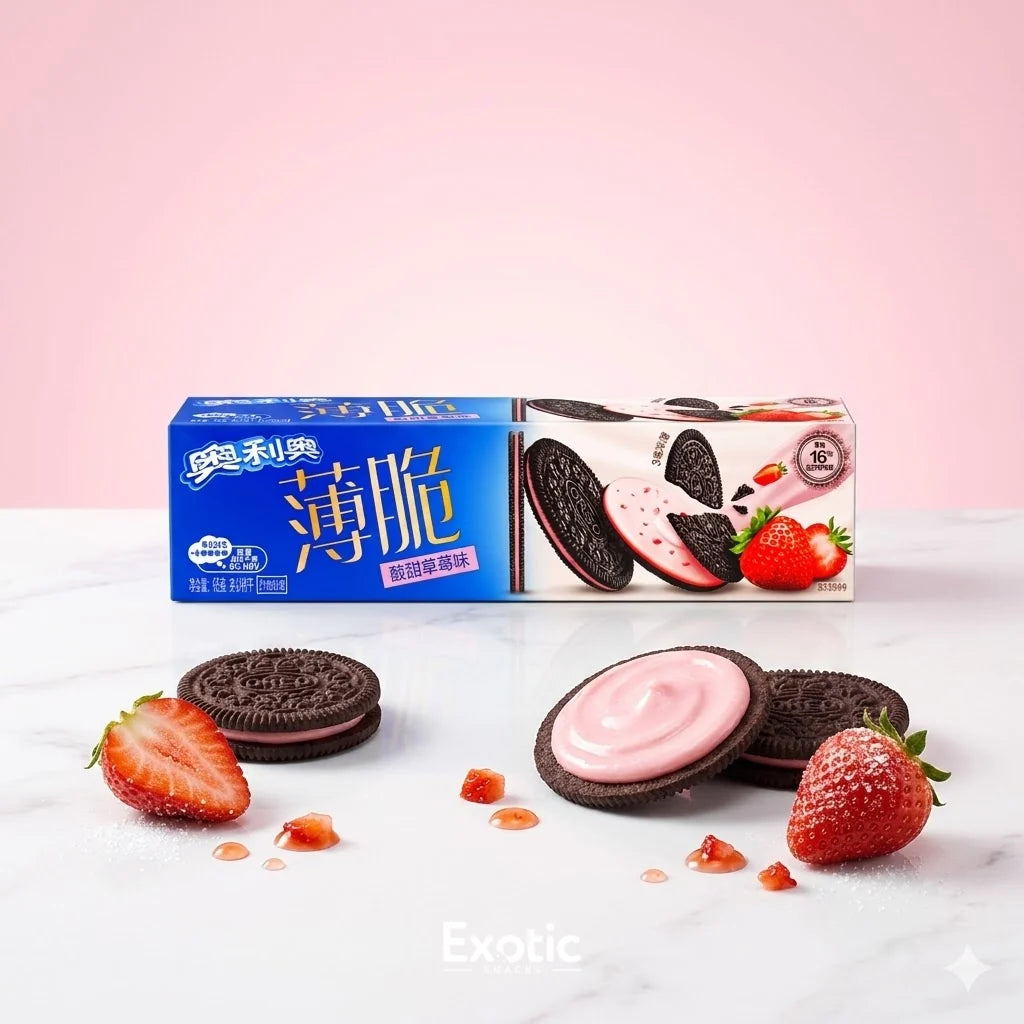 Oreo Thins Crispy Sweet And Sour Strawberry