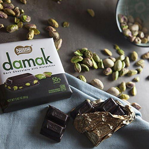 Nestle Damak Dark Chocolate with Pistachios