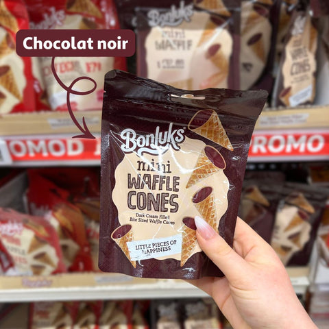 Mini Cones Gelado Dark Chocolate