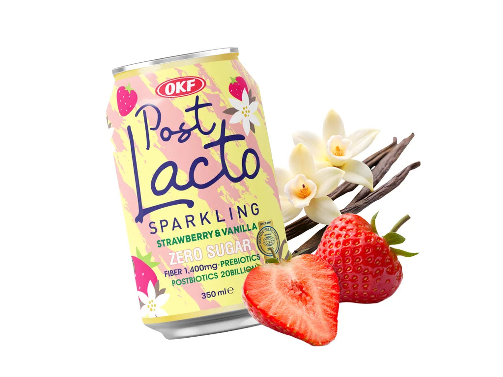 OKF PostLacto Zero Sugar Strawberry Vanilla Sparkling