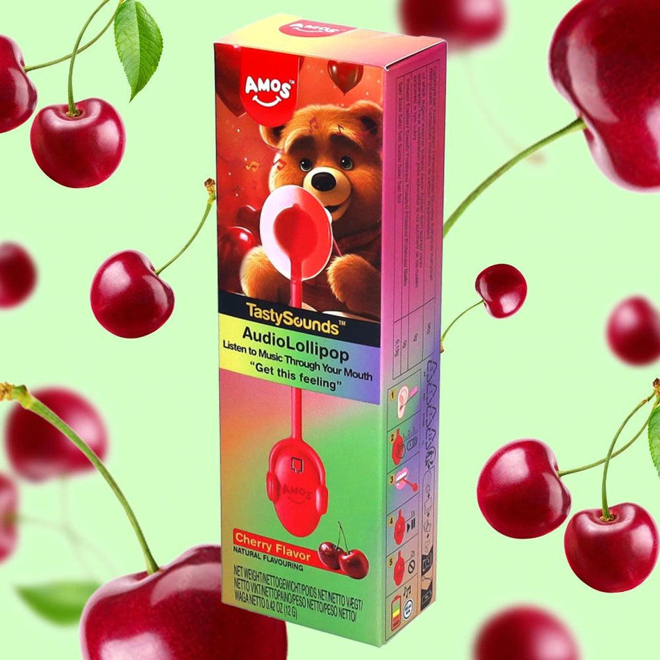 TastySounds Lollipop Cherry Flavor with Music - Get the Feeling