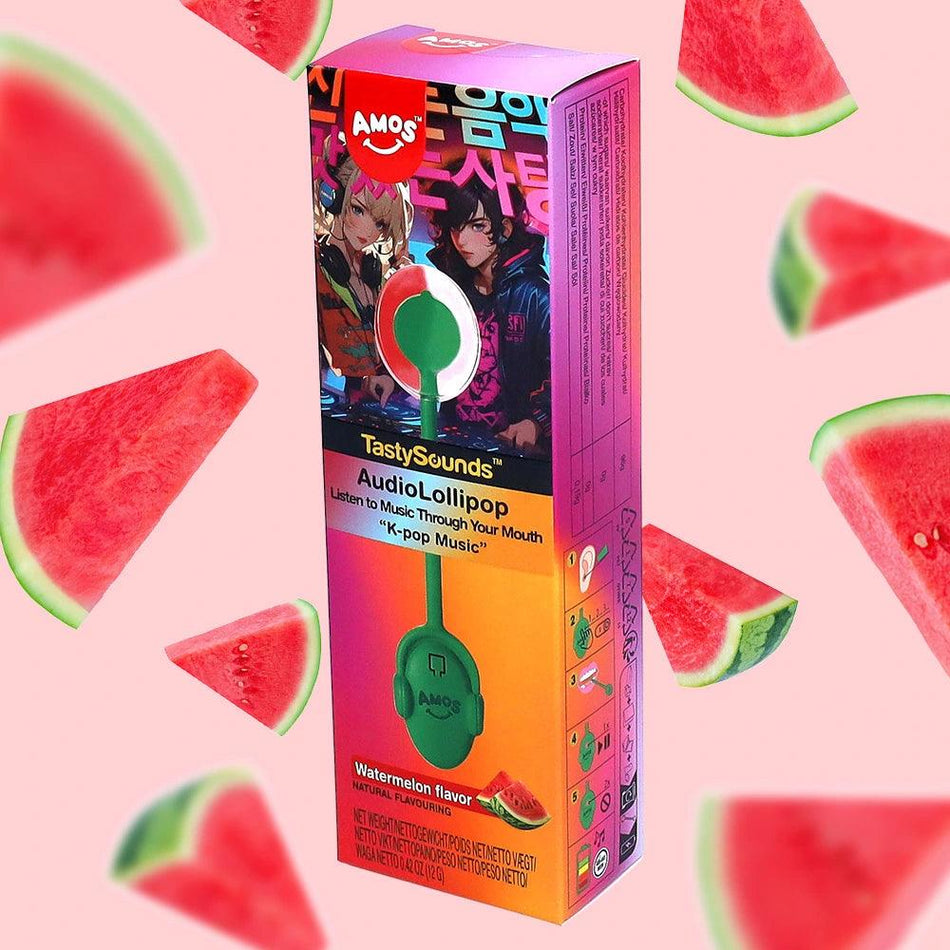 TastySounds Lollipop Watermelon Flavor with Music - K-Pop