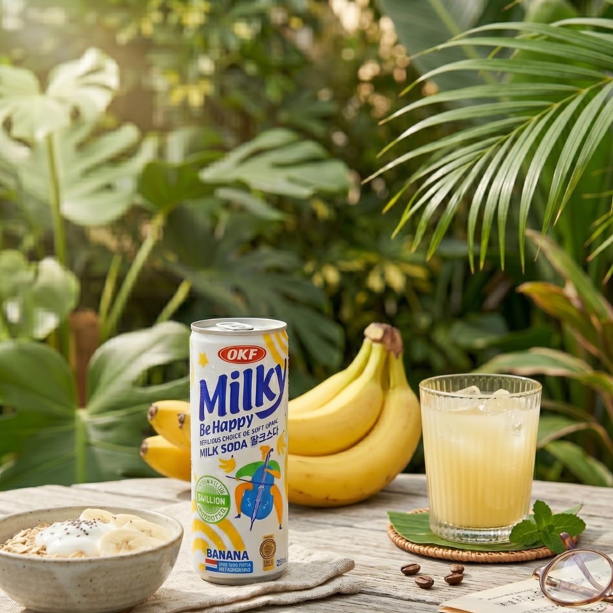 OKF Milky Banana Milk Sparkling Drink