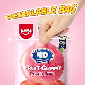 Amos Gummy 4D Peach