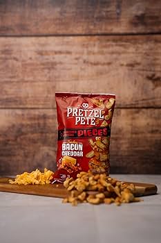 Pretzel Pete Pieces Smokey Bacon Cheddar Big