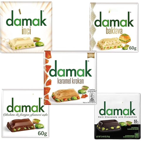 Nestle Damak White Chocolate with Pistachios