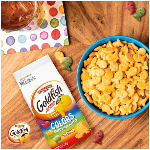 Goldfish Crackers Colors Cheddar Big
