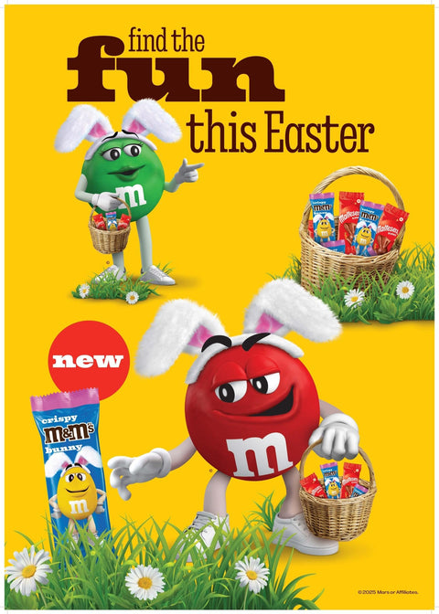 M&M's Crispy Bunny Chocolate