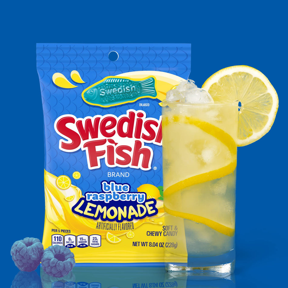 Swedish Fish Blue Raspberry Lemonade