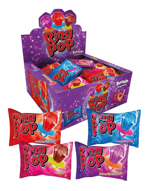 Bazooka Ring Pop Mixed Flavours (1 unid. Sortido)
