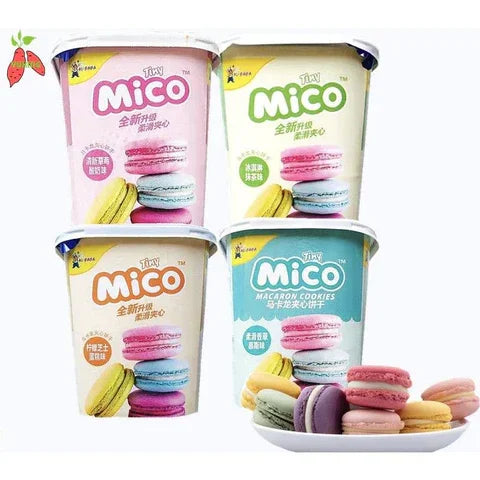 Mico Ice Cream Matcha Macaron Cookies