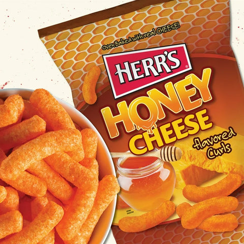 Herr's Cheese Curls Honey Cheese