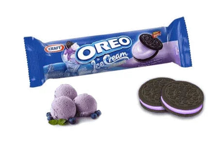Oreo Blueberry Ice Cream