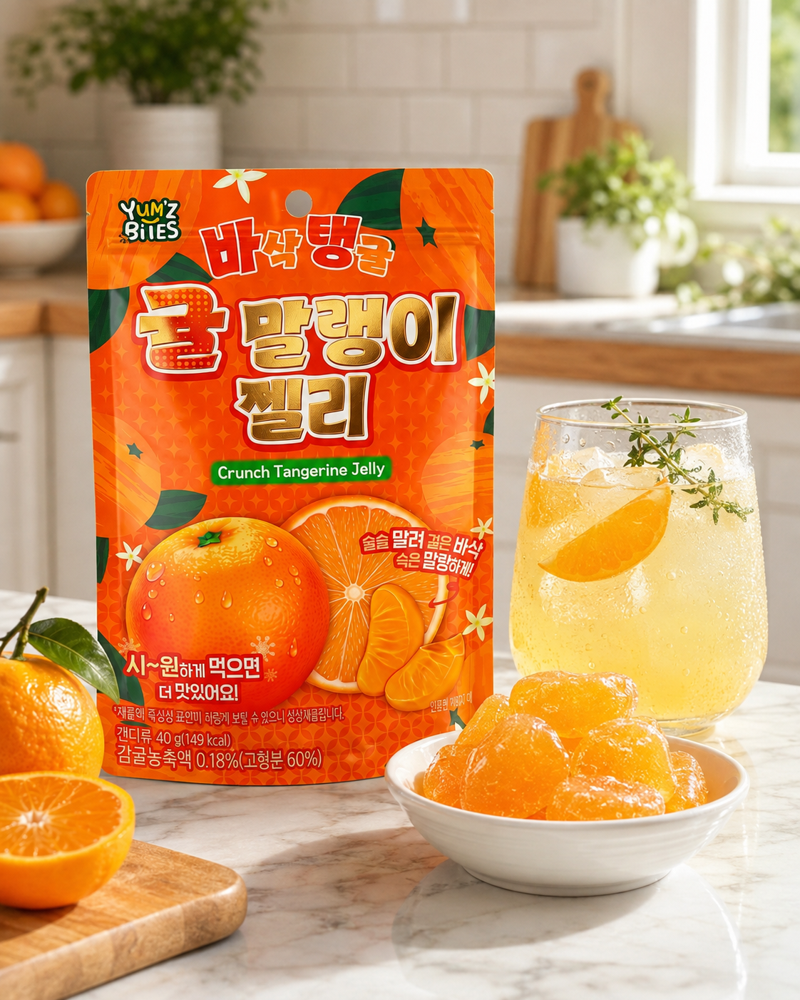 Yum'z Bites Crunch Tangerine Jelly