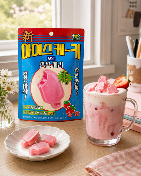 Yum'z Bites Ice Bar Shape Strawberry Crunch Jelly