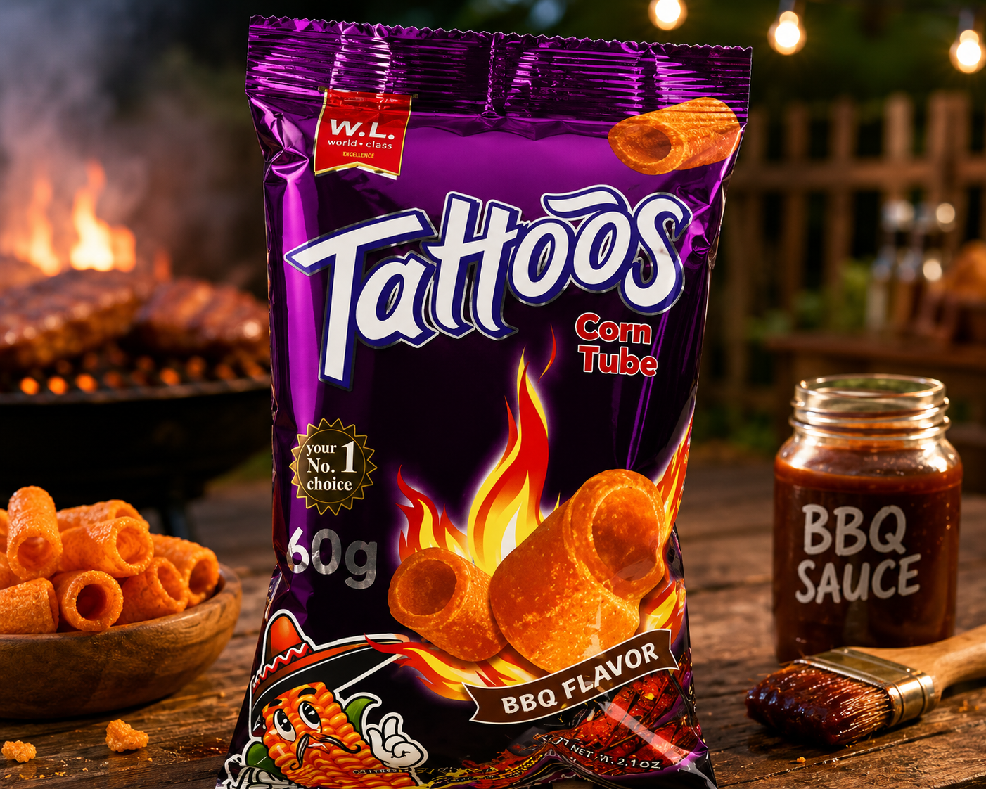 Tattoos Corn Tube BBQ