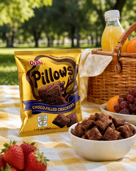 Oishi Pillows Crackers Choco-Filled