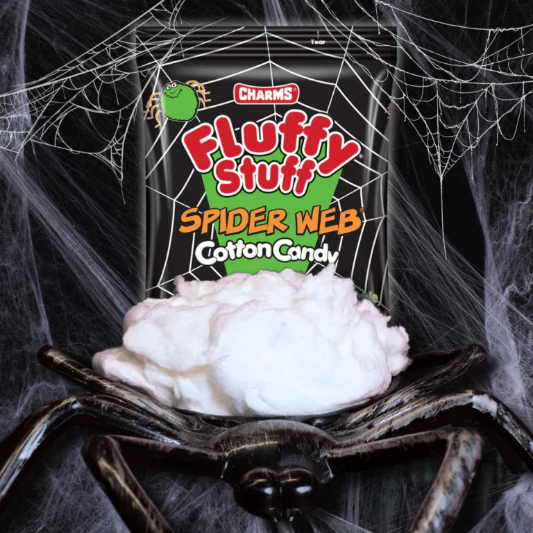 Charms Fluffy Stuff Spider Web Cotton Candy