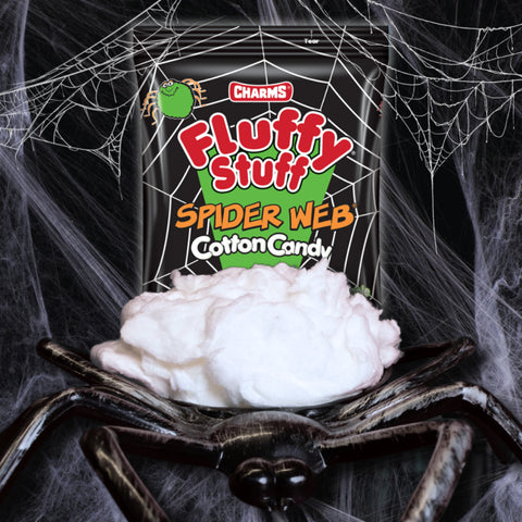 Charms Fluffy Stuff Spider Web Cotton Candy