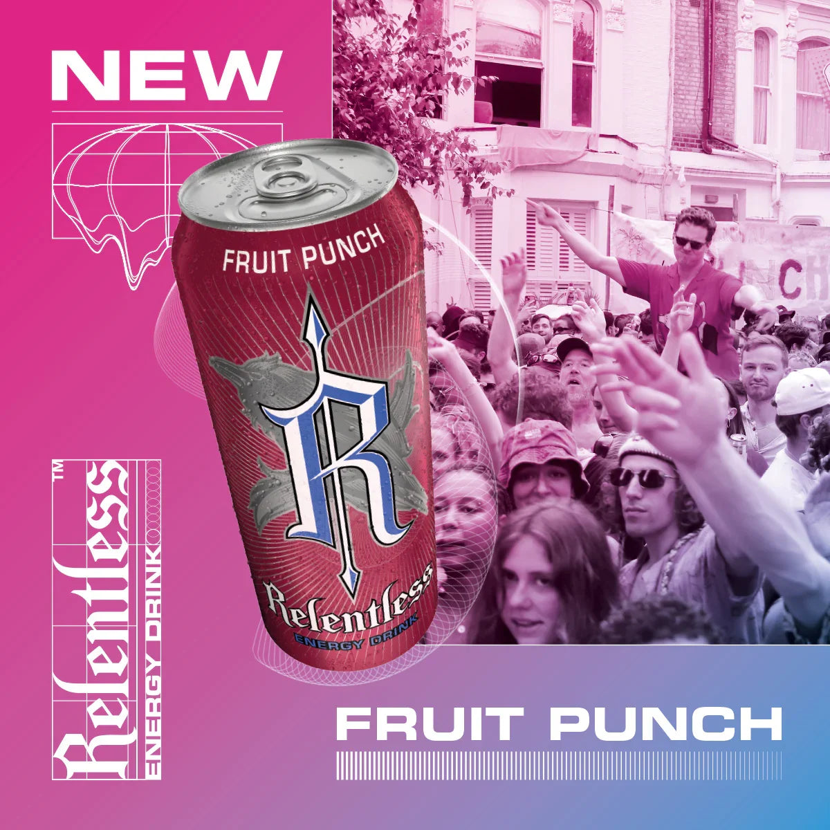 Relentless Fruit Punch Energy Drink