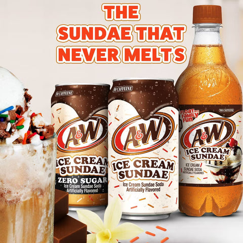 A&W Root Beer Ice Cream Sundae