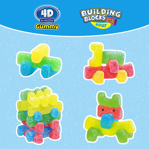Amos 4D Gummy Sour Building Blocks
