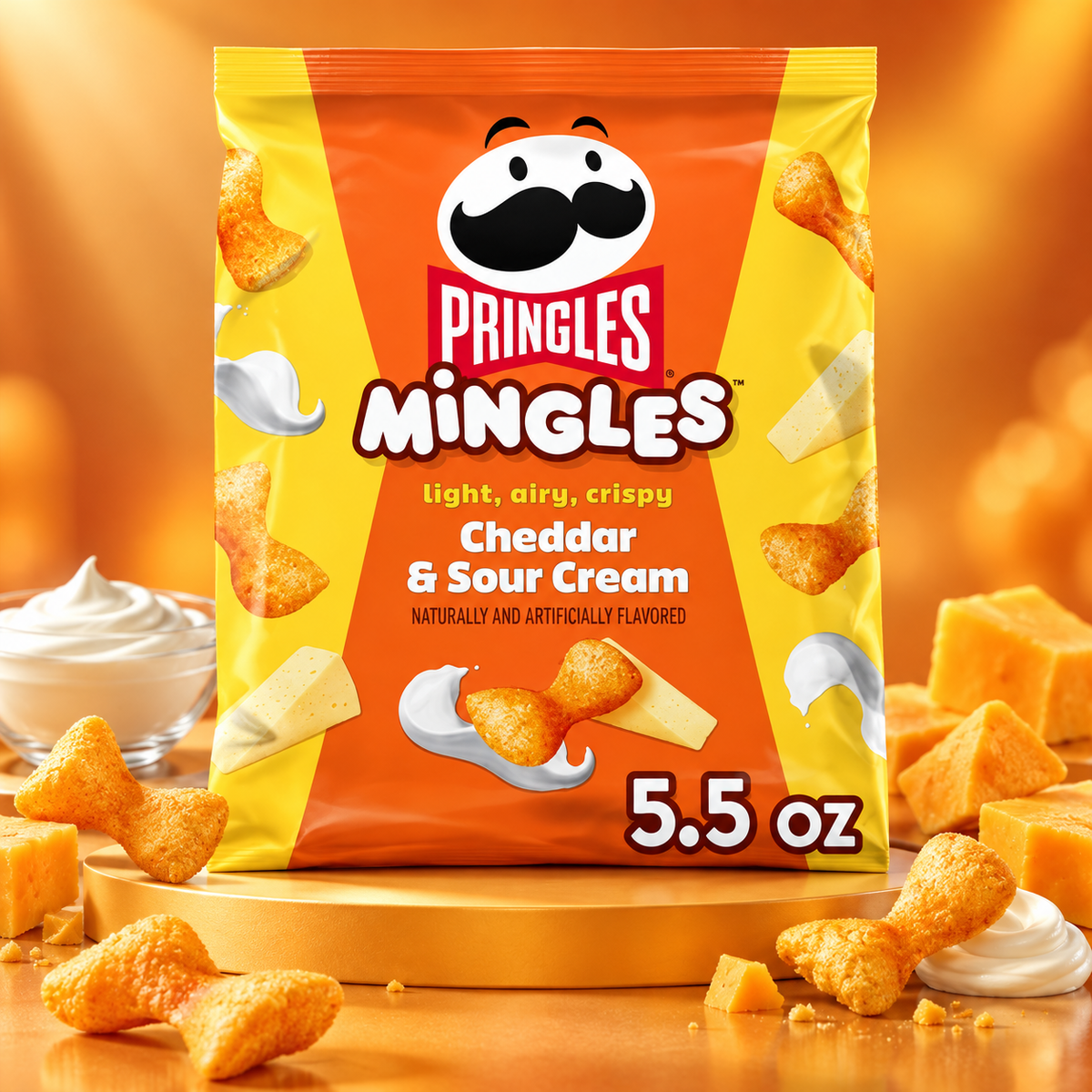 Pringles Mingles Cheddar And Sour Cream Big, foto 2