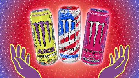 Monster Energy Ultra Red White Blue Razz